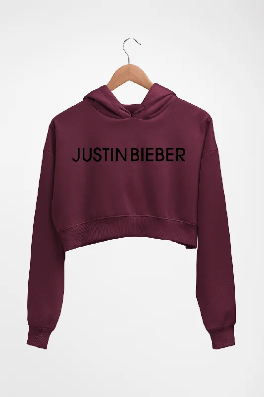 Justin Bieber Crop HOODIE FOR WOMEN Hoodie with Contrast Stitching Detailed Premium