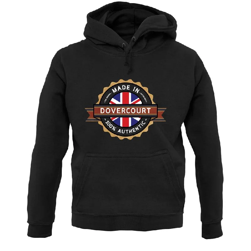 Made In Dovercourt 100% Authentic Unisex Hoodie Hoodie with Hem Frayed Vintage Worn