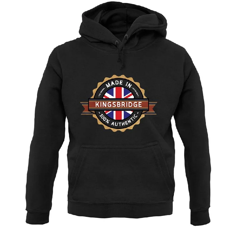 Made In Kingsbridge 100% Authentic Unisex Hoodie Hoodie with Emblem Brand Identity