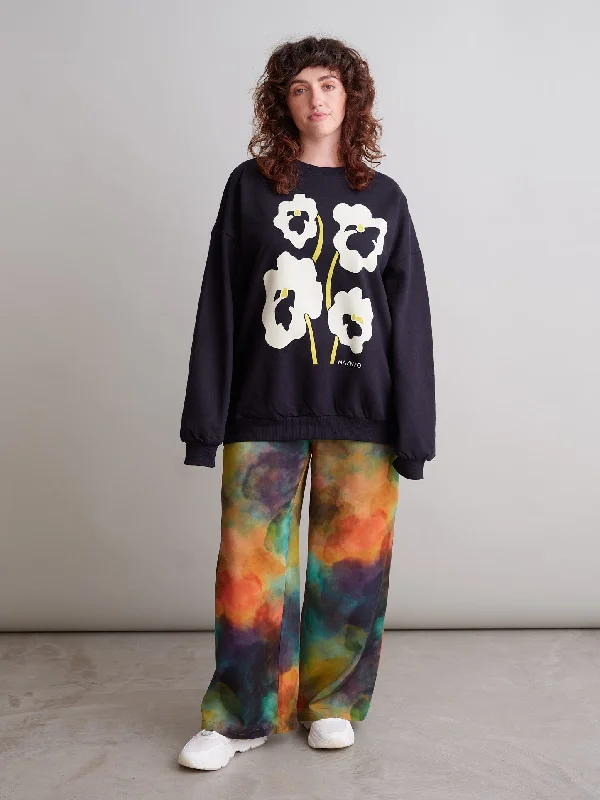 Violetta Sweatshirt Hoodie with Turtle Neck Cozy Winter