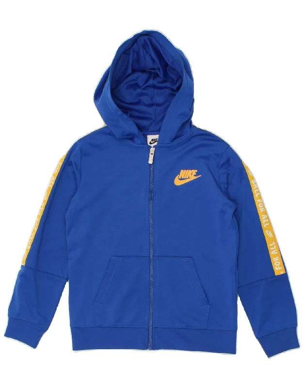 NIKE Boys Graphic Zip Hoodie Sweater 6-7 Years Large Navy Blue Polyester Hoodie with Rhinestones Sparkly Elegant NIKE Boys Graphic Zip Hoodie Sweater 6-7 Years Large Navy Blue Polyester Hoodie with Rhinestones Sparkly Elegant