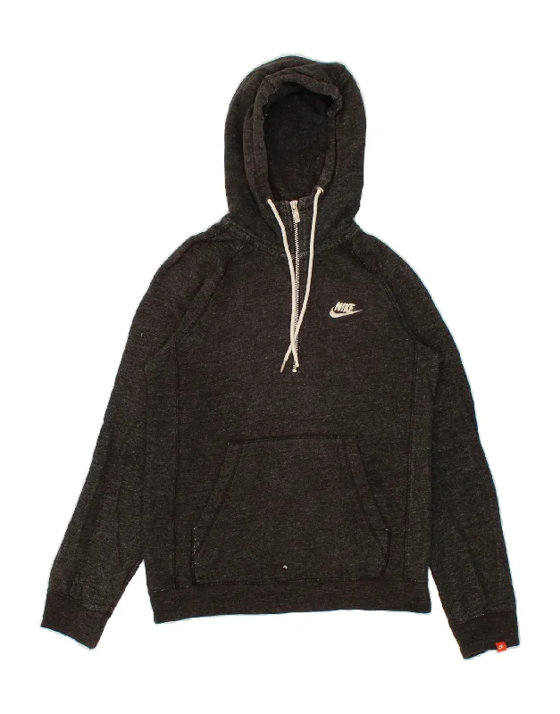 NIKE Mens Zip Neck Hoodie Jumper XS Grey Cotton Hoodie with Double Zipper Versatile Adjustable NIKE Mens Zip Neck Hoodie Jumper XS Grey Cotton Hoodie with Double Zipper Versatile Adjustable