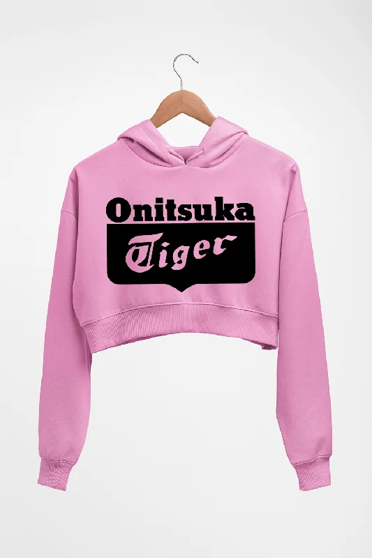 Onitsuka Tiger Crop HOODIE FOR WOMEN Hoodie with Elastic Waist Stretchable Comfortable Onitsuka Tiger Crop HOODIE FOR WOMEN Hoodie with Elastic Waist Stretchable Comfortable