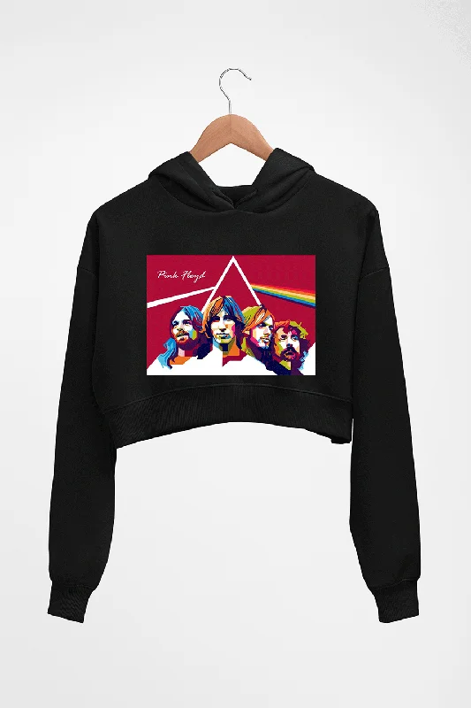 Pink Floyd Crop HOODIE FOR WOMEN Hoodie with Back Slit Movement Comfort