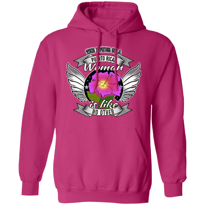 Power PR WOMAN Hoodie 8 oz. Hoodie with Raw Hem Edgy Unfinished