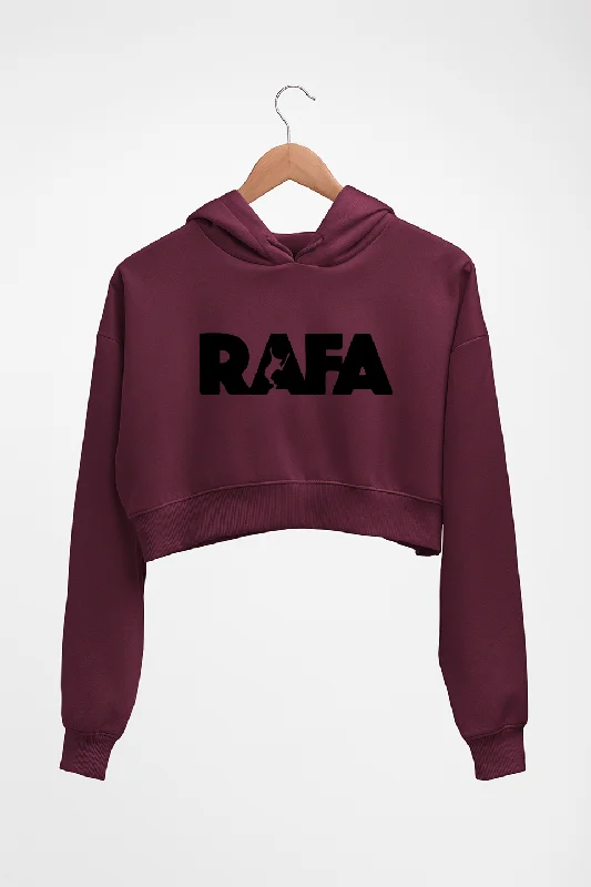 Rafael Nadal (RAFA) Crop HOODIE FOR WOMEN Hoodie with Belted Waist Structured Tailored Rafael Nadal (RAFA) Crop HOODIE FOR WOMEN Hoodie with Belted Waist Structured Tailored