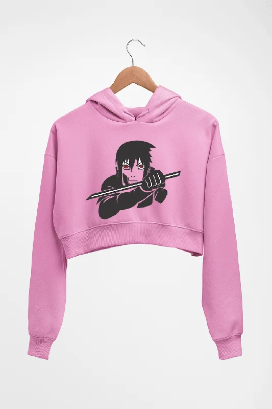 Sasuke Uchiha Crop HOODIE FOR WOMEN Hoodie with Mesh Breathable Sporty