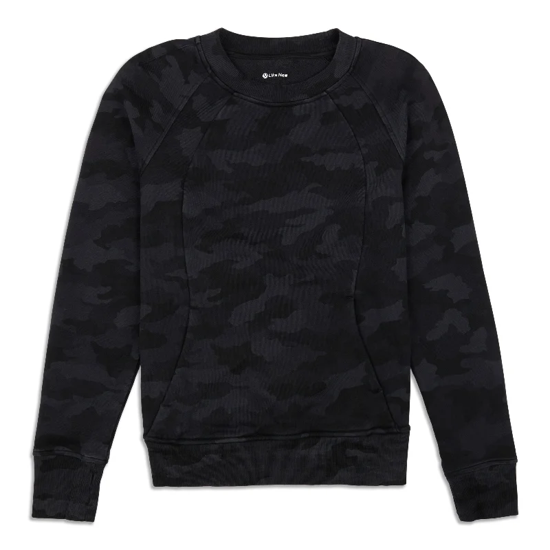 Scuba Crewneck Sweatshirt - Resale Hoodie with Patch Decorative Personalized