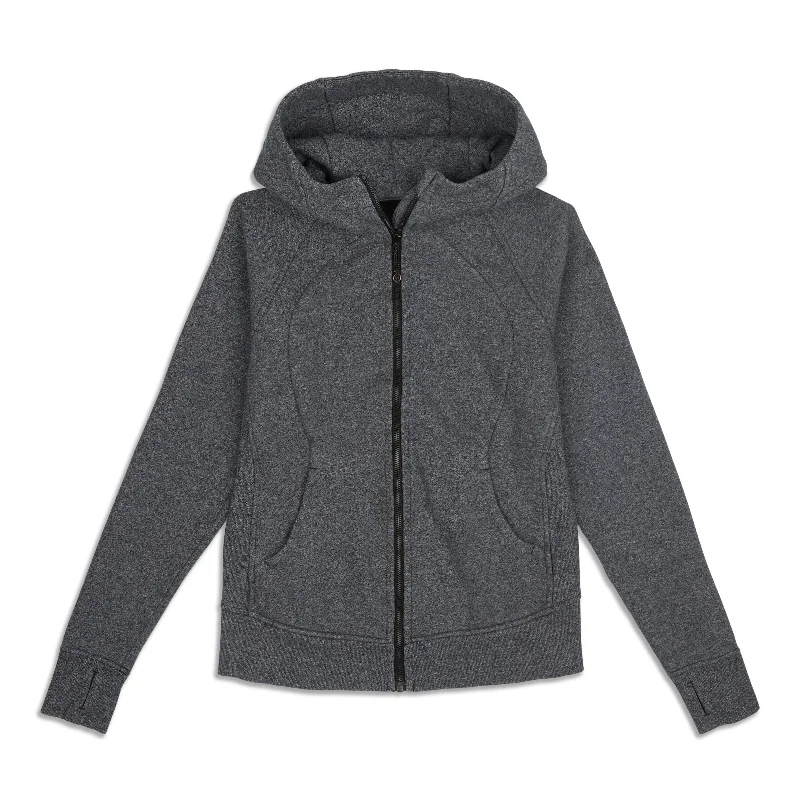 Scuba Hoodie - Resale Hoodie with Hem Fringe Bohemian Relaxed