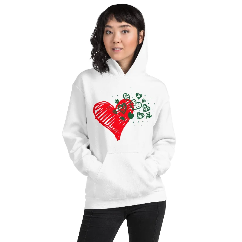Sweetheart Hearts Unisex Heavy Blend Hooded Sweatshirt Hoodie with Raglan Sleeves Sporty Comfortable Sweetheart Hearts Unisex Heavy Blend Hooded Sweatshirt Hoodie with Raglan Sleeves Sporty Comfortable