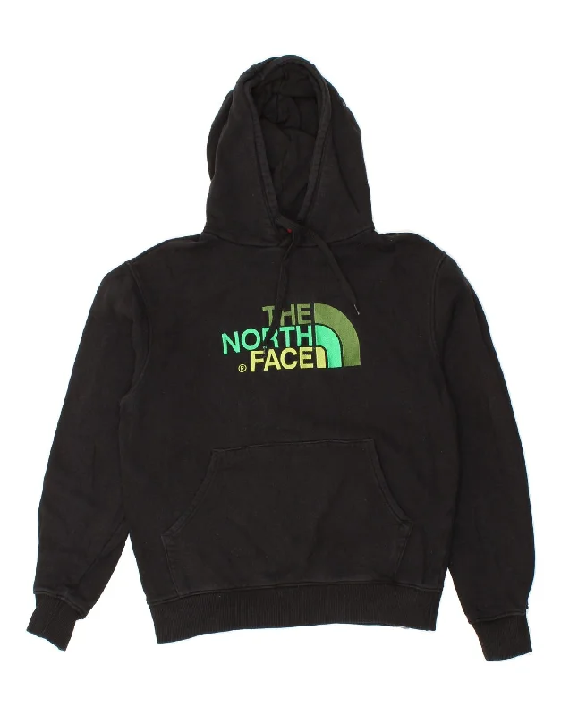 THE NORTH FACE Mens Graphic Hoodie Jumper Medium Black Cotton Hoodie with High Neck Warm Protective THE NORTH FACE Mens Graphic Hoodie Jumper Medium Black Cotton Hoodie with High Neck Warm Protective