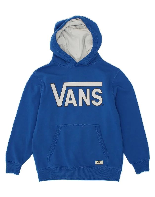 VANS Boys Graphic Hoodie Jumper 10-11 Years Medium Blue Cotton Hoodie with Gradient Ombre Colorful VANS Boys Graphic Hoodie Jumper 10-11 Years Medium Blue Cotton Hoodie with Gradient Ombre Colorful