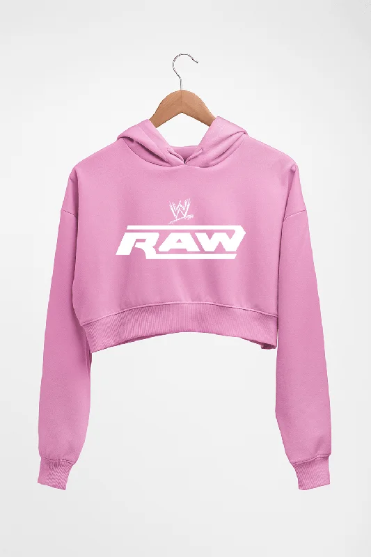 WWE RAW Crop HOODIE FOR WOMEN Hoodie with Button Placket Classic Preppy