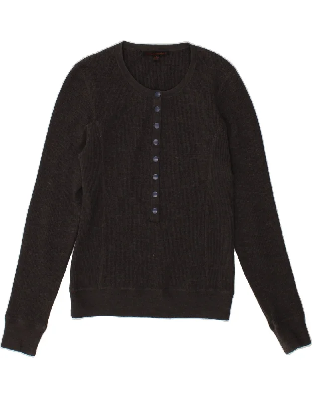 BANANA REPUBLIC Womens Crew Neck Jumper Sweater UK 12 Medium Grey Iron Safe Non-Iron Wrinkle Free BANANA REPUBLIC Womens Crew Neck Jumper Sweater UK 12 Medium Grey Iron Safe Non-Iron Wrinkle Free