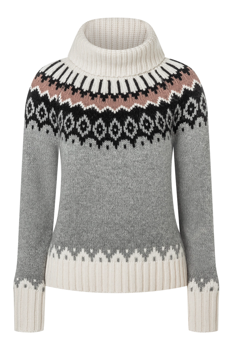 Ingrid Cashmere Sweater Turtle Neck Boat Neck Asymmetrical Neck