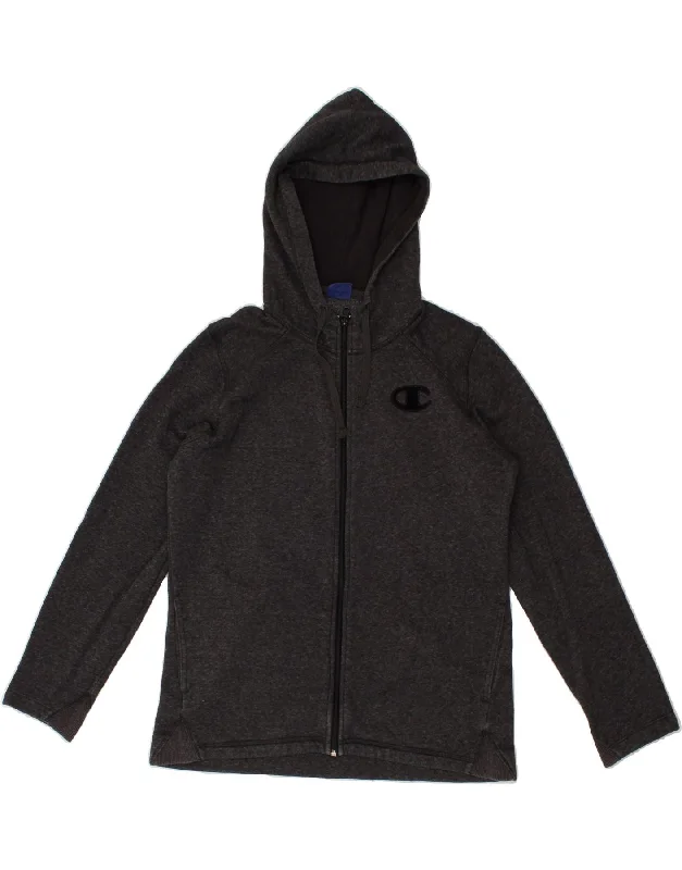 CHAMPION Womens Zip Hoodie Sweater UK 18 XL Grey Lace Blend Ribbed Blend Corduroy Blend CHAMPION Womens Zip Hoodie Sweater UK 18 XL Grey Lace Blend Ribbed Blend Corduroy Blend