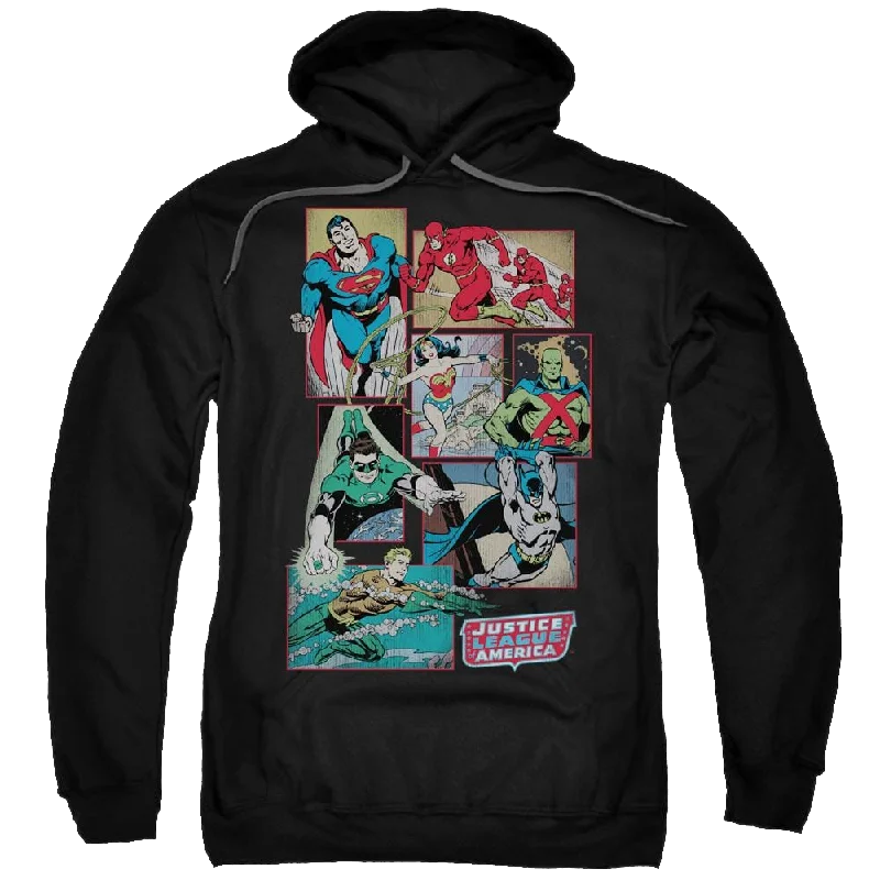 DC Comics Justice League Boxes - Pullover Hoodie Over Sleeve Pullover