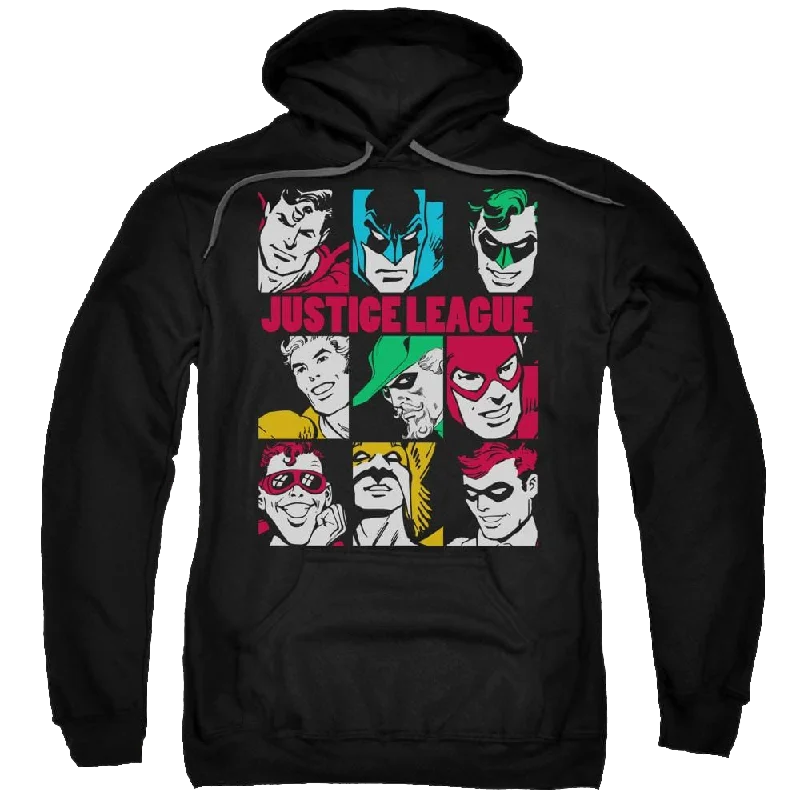 DC Comics Nine Blocks Of Justice - Pullover Hoodie Blouson Sleeve Pullover