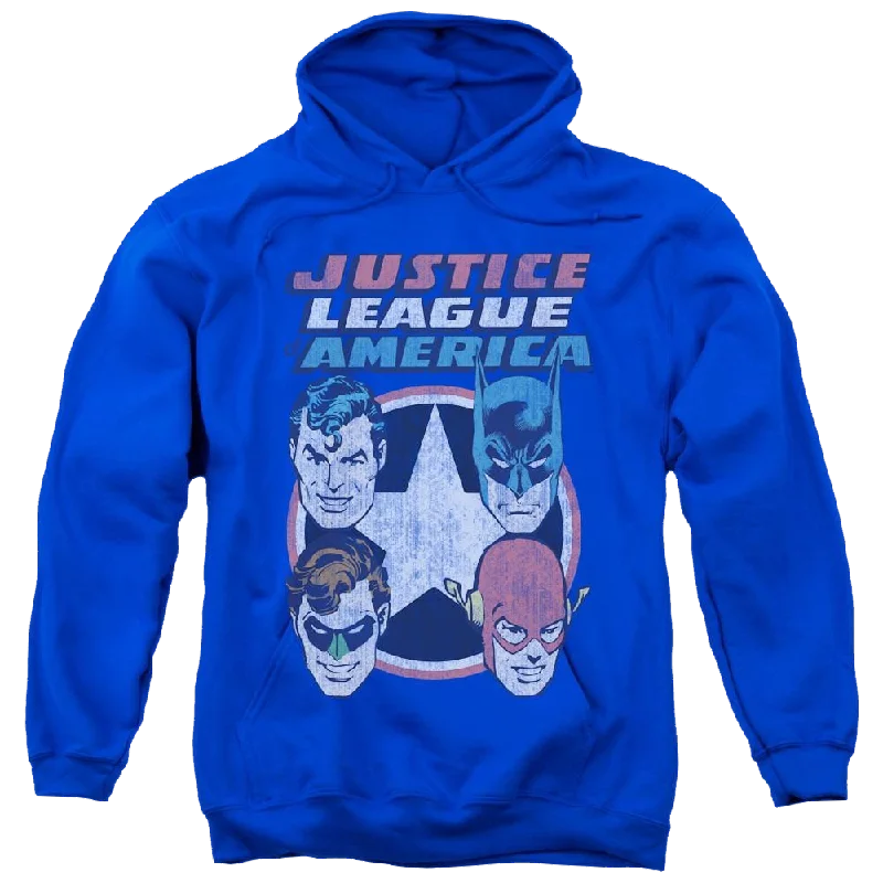 DC Comics 4 Stars - Pullover Hoodie Asymmetrical Hem Sweater