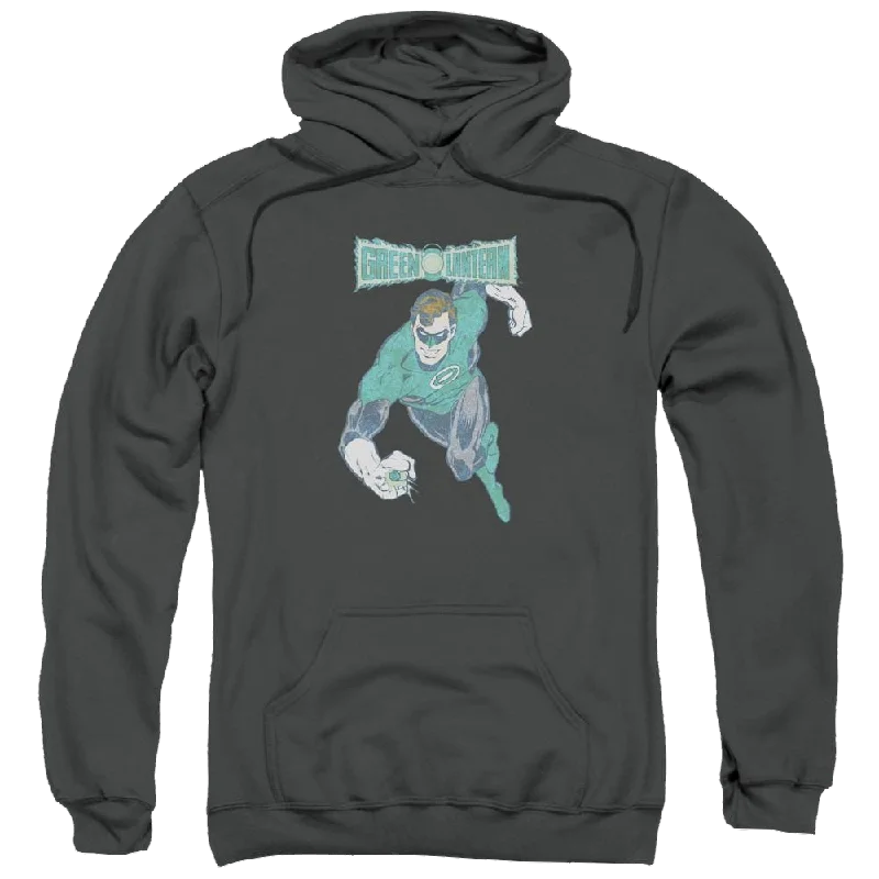 DC Comics Desaturated Green Lantern - Pullover Hoodie Thin Wool Pullover