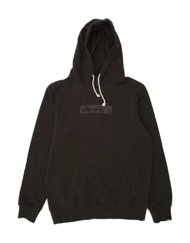 ELLESSE Mens Graphic Zip Hoodie Sweater XL Black Cotton Fleece Fabric Down Fabric Feather Fabric ELLESSE Mens Graphic Zip Hoodie Sweater XL Black Cotton Fleece Fabric Down Fabric Feather Fabric