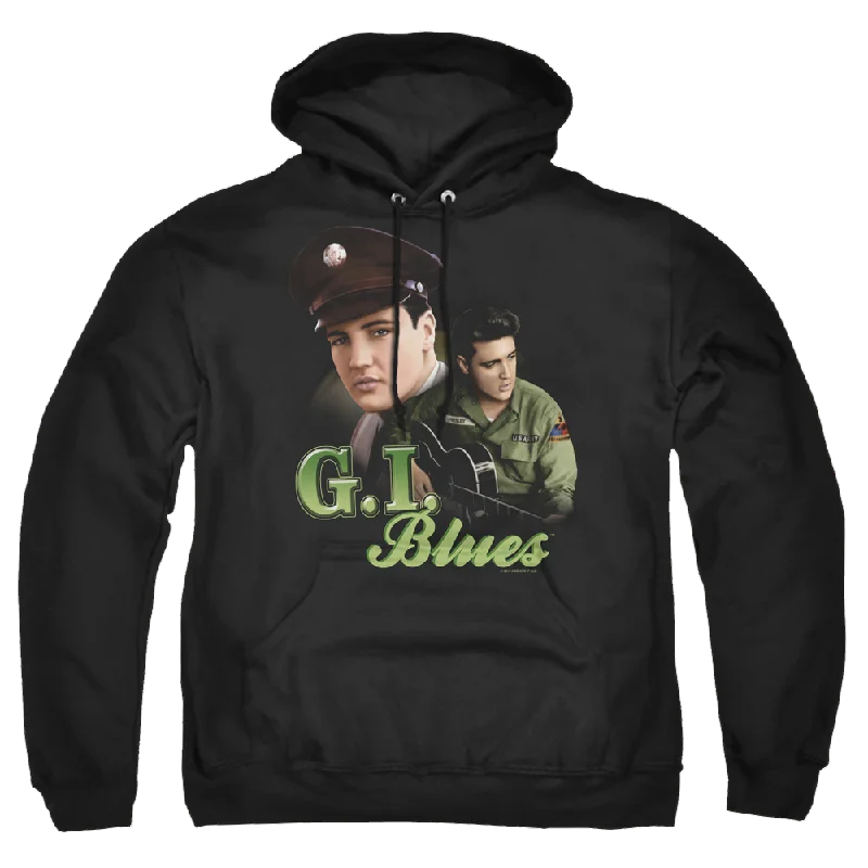 Elvis Presley G I Blues - Pullover Hoodie Keyhole Neck Pullover