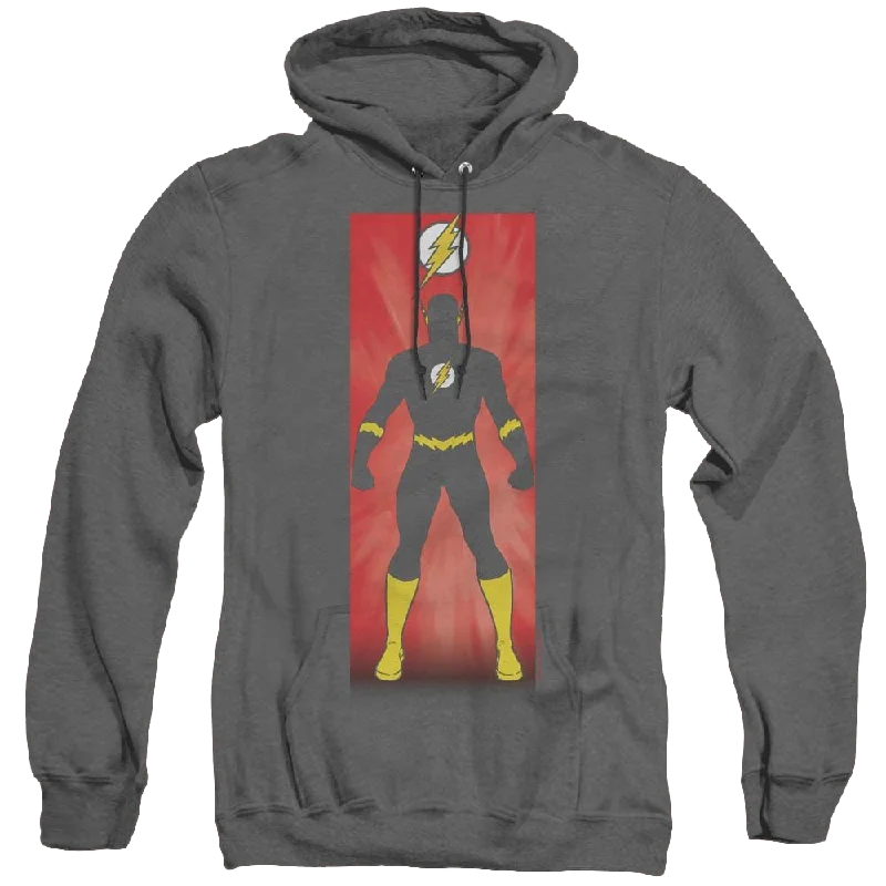 Flash, The Flash Block - Heather Pullover Hoodie One Shoulder Top