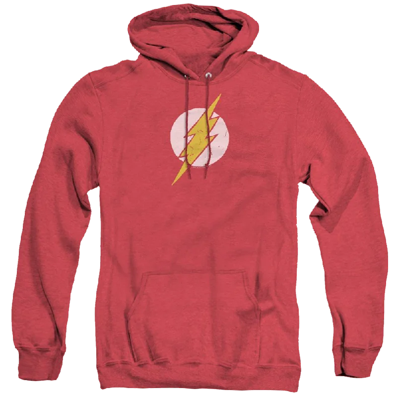 Flash, The Rough Flash - Heather Pullover Hoodie Plunging Neck Pullover