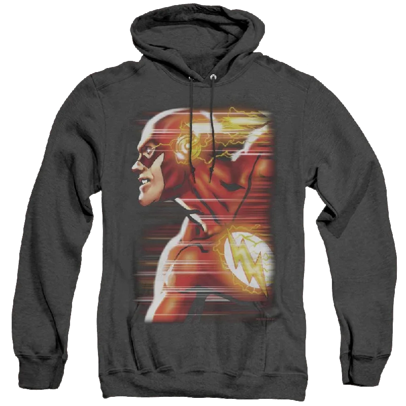 Flash, The Speed Head - Heather Pullover Hoodie Sabrina Neck Pullover
