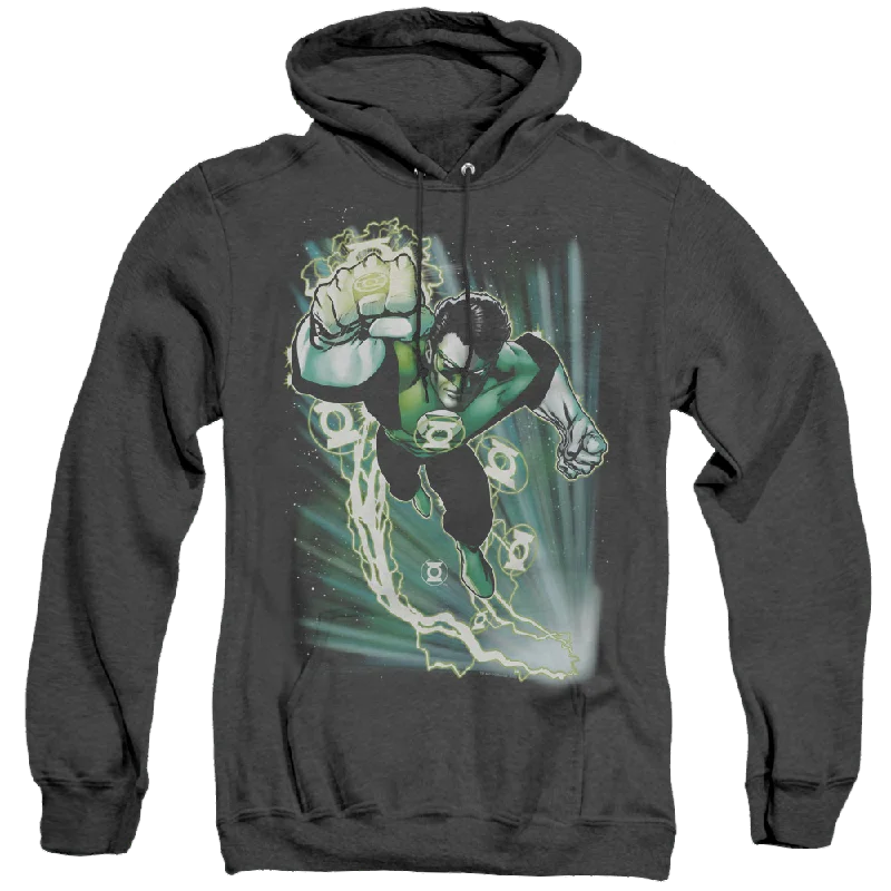 Green Lantern Emerald Energy - Heather Pullover Hoodie Set Sleeve Pullover