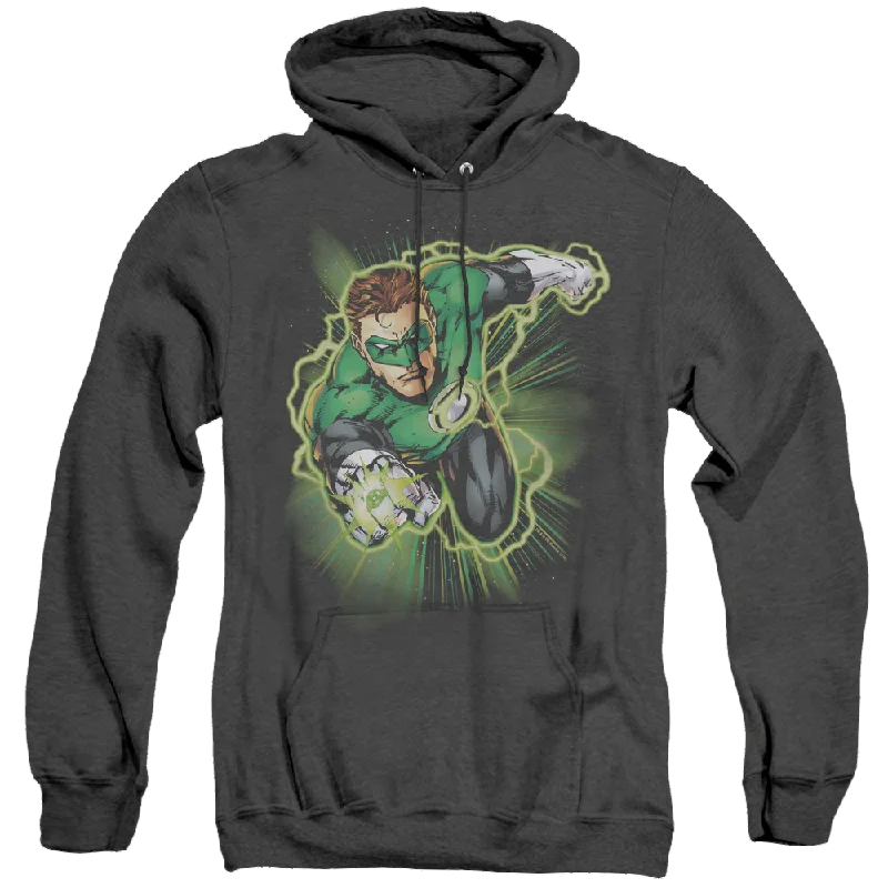 Green Lantern Green Lantern Energy - Heather Pullover Hoodie Elbow Length Sleeve