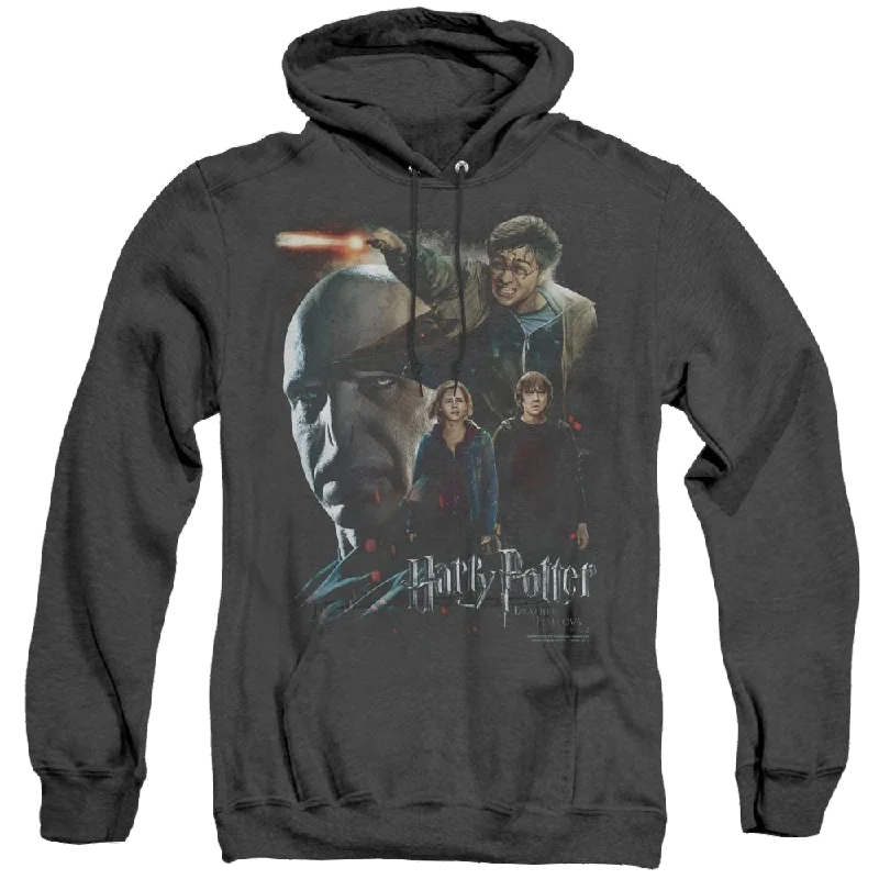 Harry Potter Final Fight - Heather Pullover Hoodie Shawl Collar Sweater