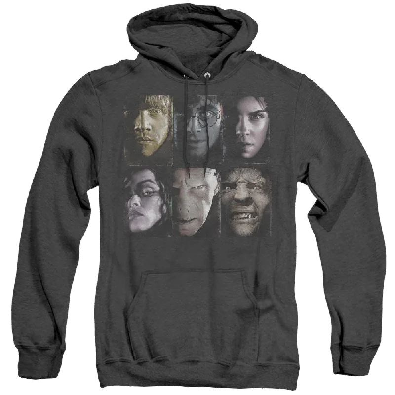 Harry Potter Horizontal Heads - Heather Pullover Hoodie Long Sleeve Pullover