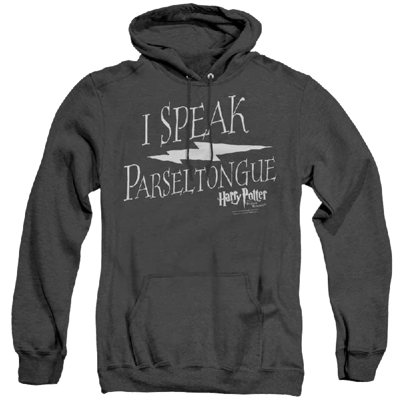 Harry Potter I Speak Parseltongue - Heather Pullover Hoodie Cable Knit Chunky