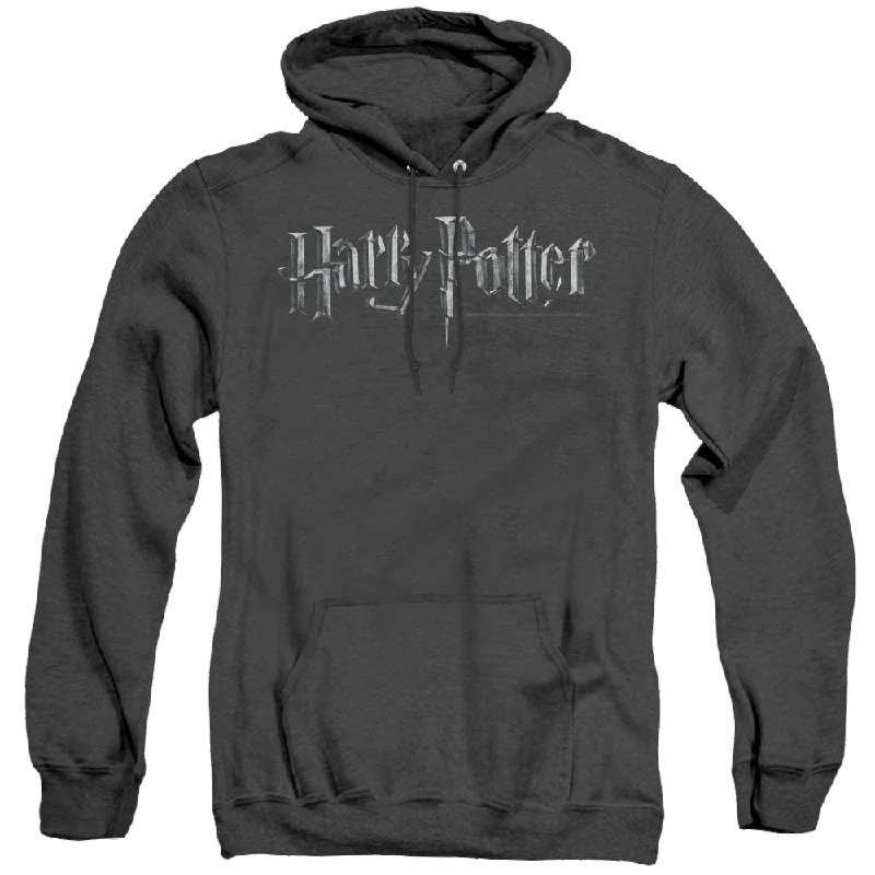 Harry Potter Logo - Heather Pullover Hoodie Peter Pan Collar