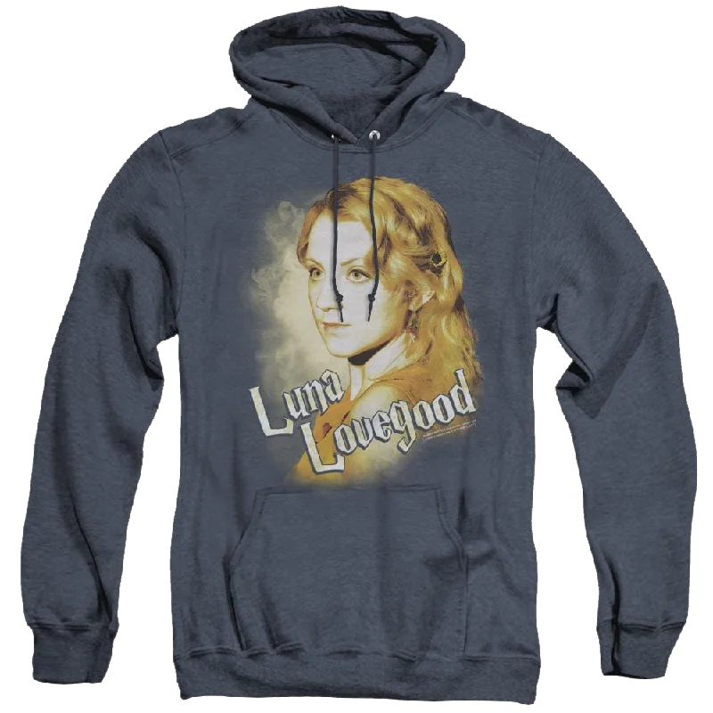 Harry Potter Luna Closeup - Heather Pullover Hoodie Turtleneck Warm Pullover
