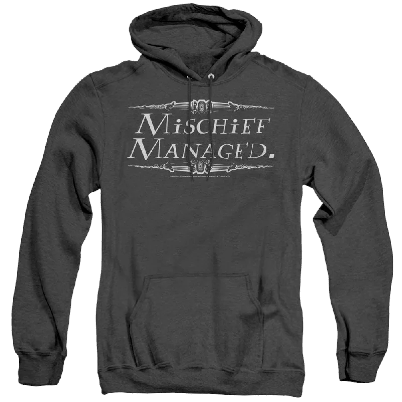 Harry Potter Mischief Managed - Heather Pullover Hoodie Button Front Sweater