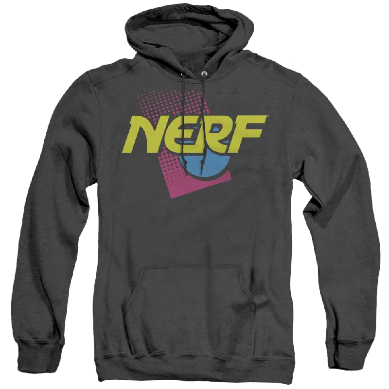 Nerf 90S Logo - Heather Pullover Hoodie Wrist Length Sleeve