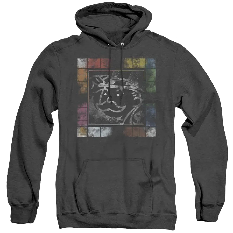 Monopoly Dusty Game Board No Logo - Heather Pullover Hoodie Bishop Sleeve Elegant