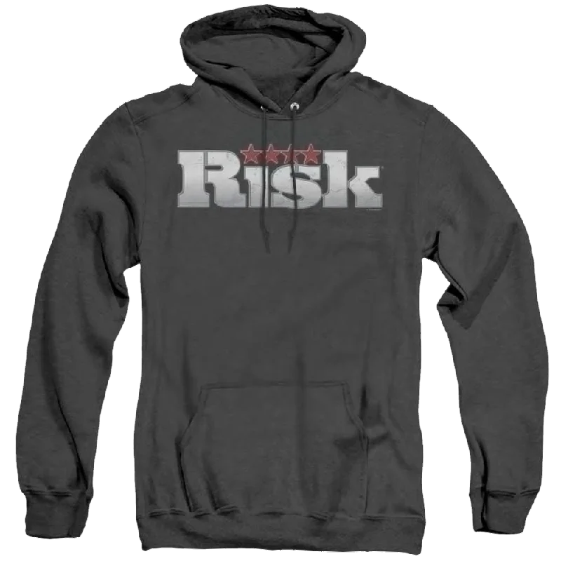 Hasbro Risk Logo - Heather Pullover Hoodie Set Sleeve Pullover