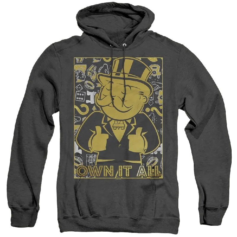 Monopoly Own It All - Heather Pullover Hoodie Flutter Sleeve Feminine
