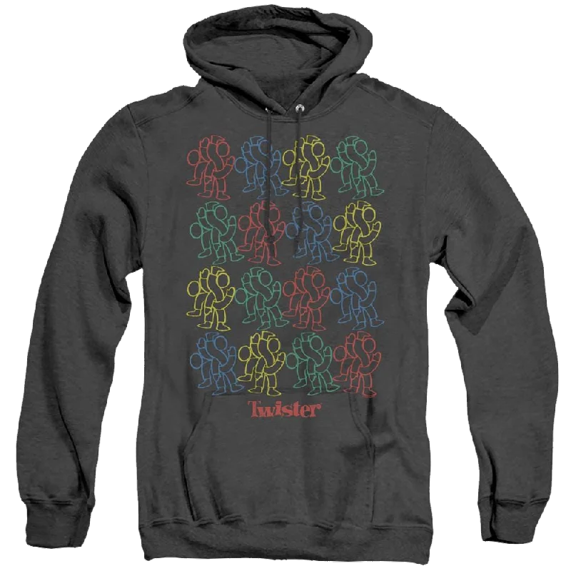 Hasbro Twister Retro Fashion Icon - Heather Pullover Hoodie Ruffle Sleeve Feminine