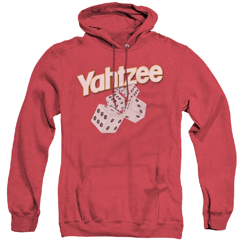 Yahtzee Tumbling Dice - Heather Pullover Hoodie Sarouel Sleeve Pullover