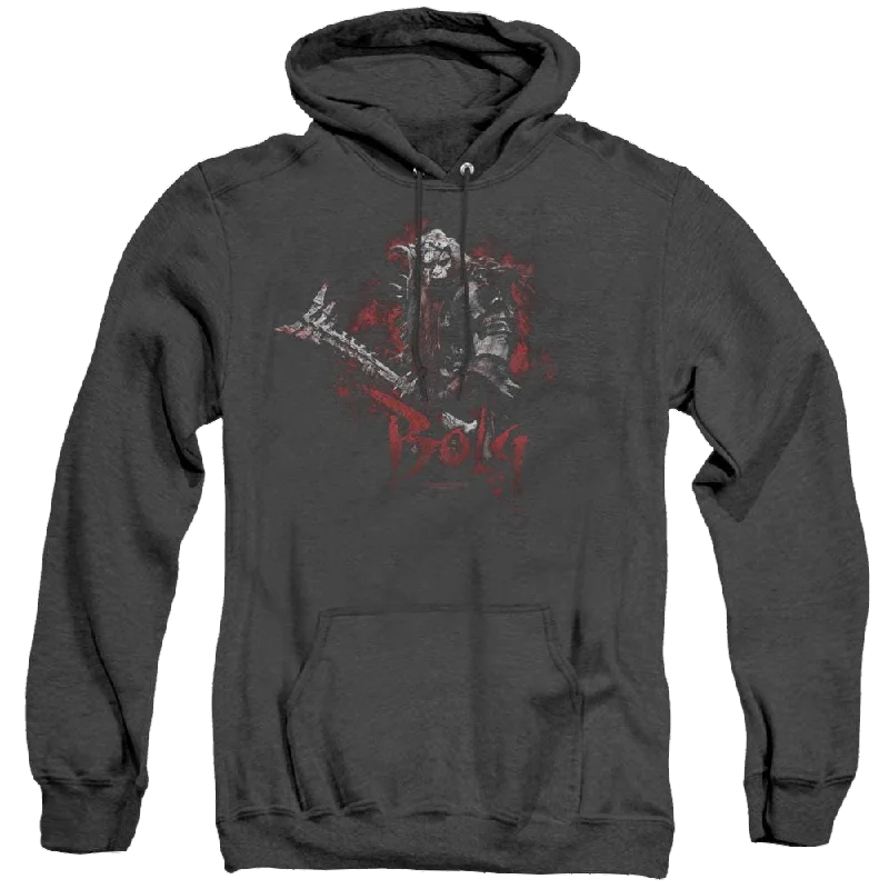 Hobbit Movie Trilogy, The Bolg - Heather Pullover Hoodie One Shoulder Top