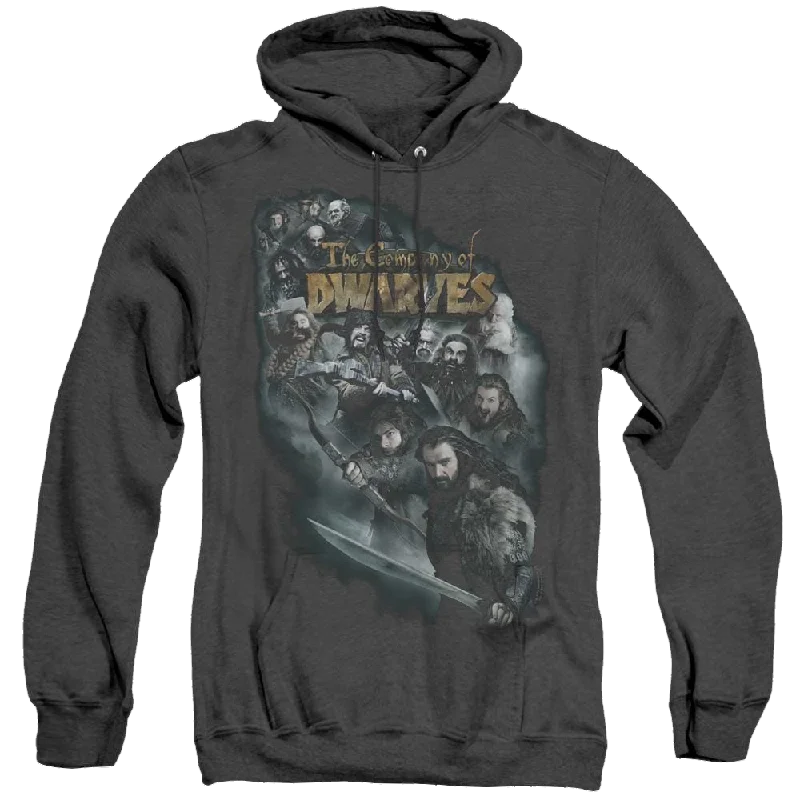 Hobbit Movie Trilogy, The Company Of Dwarves - Heather Pullover Hoodie Cable Knit Chunky Hobbit Movie Trilogy, The Company Of Dwarves - Heather Pullover Hoodie Cable Knit Chunky