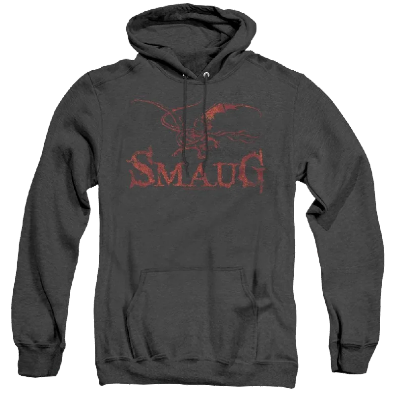 Hobbit Movie Trilogy, The Dragon - Heather Pullover Hoodie Short Puff Sleeve