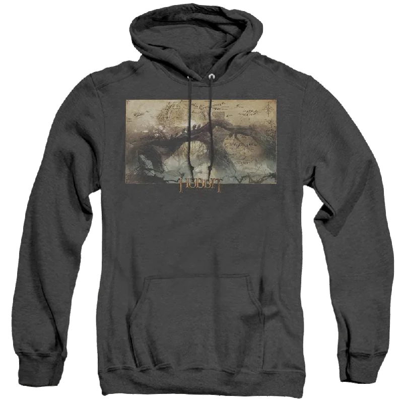 Hobbit Movie Trilogy, The Epic Journey - Heather Pullover Hoodie Tapered Sleeve Pullover Hobbit Movie Trilogy, The Epic Journey - Heather Pullover Hoodie Tapered Sleeve Pullover