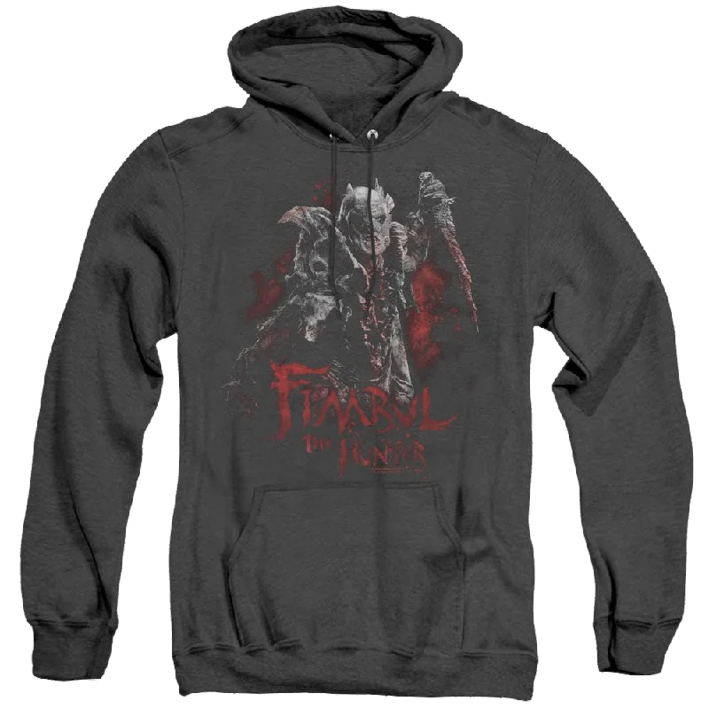 Hobbit Movie Trilogy, The Fimbul The Hunter - Heather Pullover Hoodie Kimono Neck Pullover Hobbit Movie Trilogy, The Fimbul The Hunter - Heather Pullover Hoodie Kimono Neck Pullover