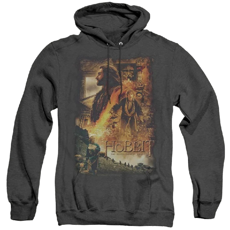Hobbit Movie Trilogy, The Golden Chamber - Heather Pullover Hoodie Tight Sleeve Top