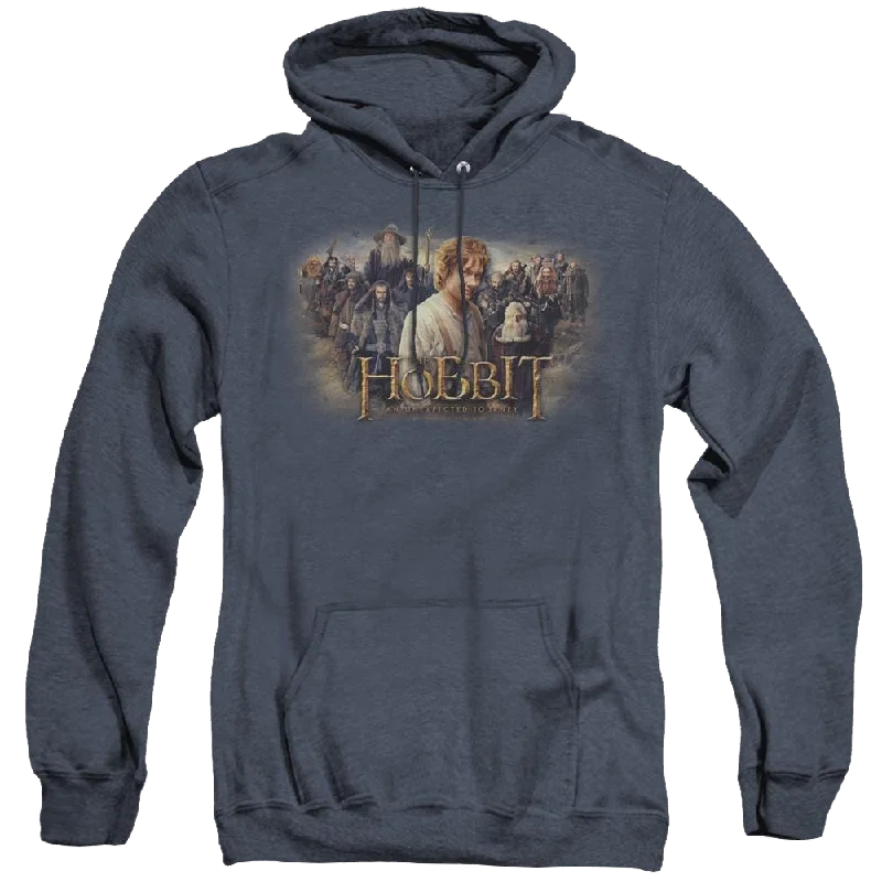 Hobbit Movie Trilogy, The Hobbit Rally - Heather Pullover Hoodie Surplice Neck Pullover